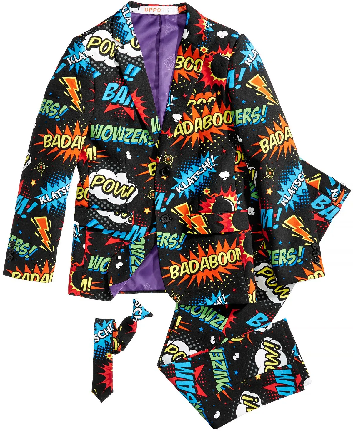 Badaboom Comics suit for boys OppoSuits