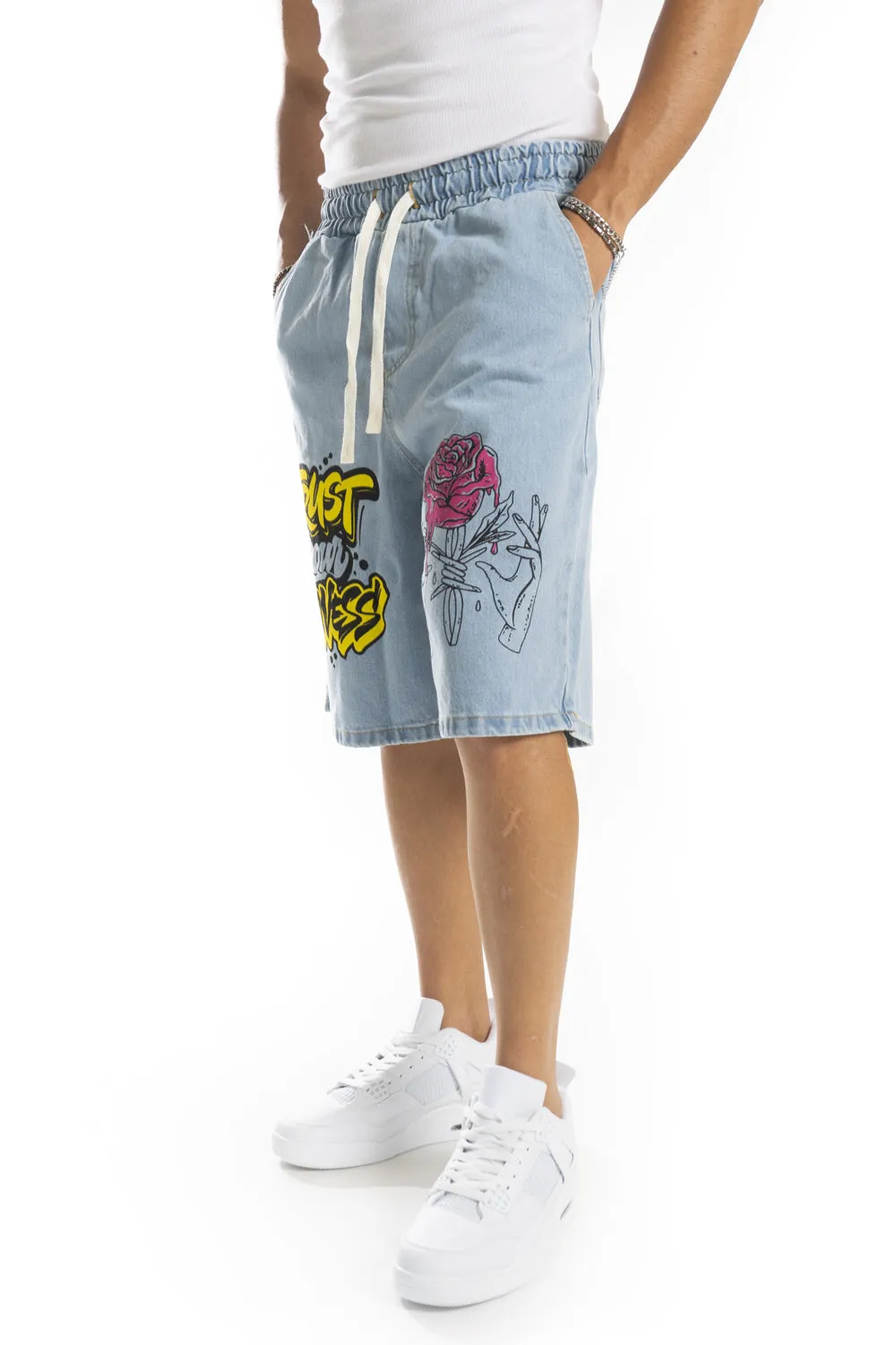 Bermuda Jeans Con stampa Art. Bm119