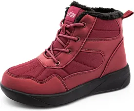 ChayChax Women's Winter Snow Boots with Fur Lined Lightweight Ankle Booties Anti Slip Comfortable Warm Winter Shoes