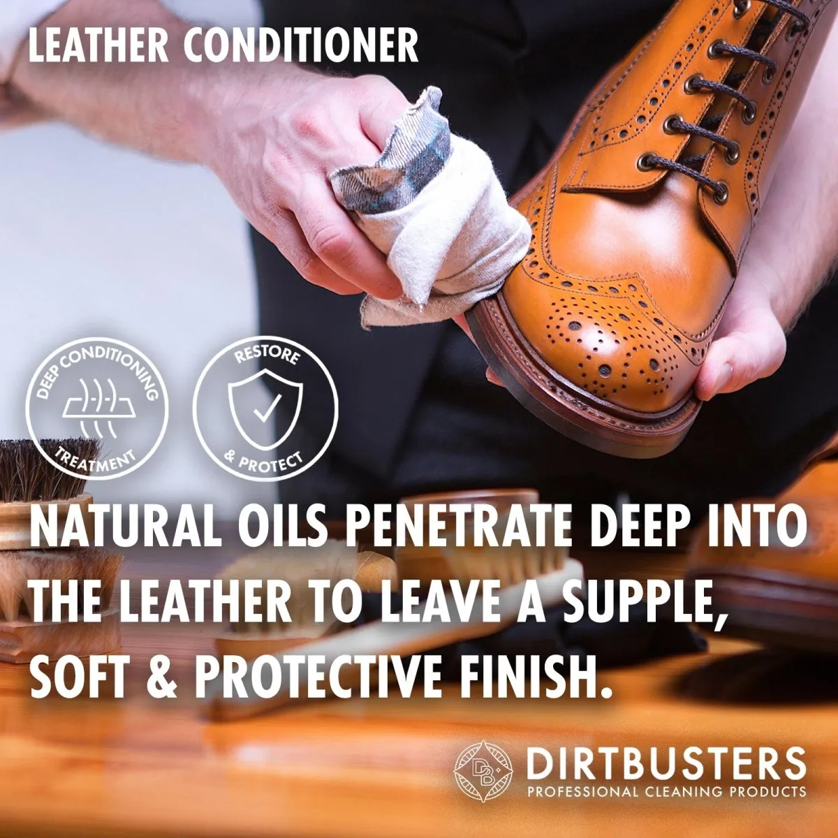 Dirtbusters Leather Conditioner & Protect, Lavender Oil (500ml)