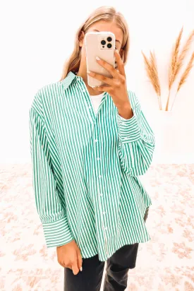 Edyn Shirt Green Stripe