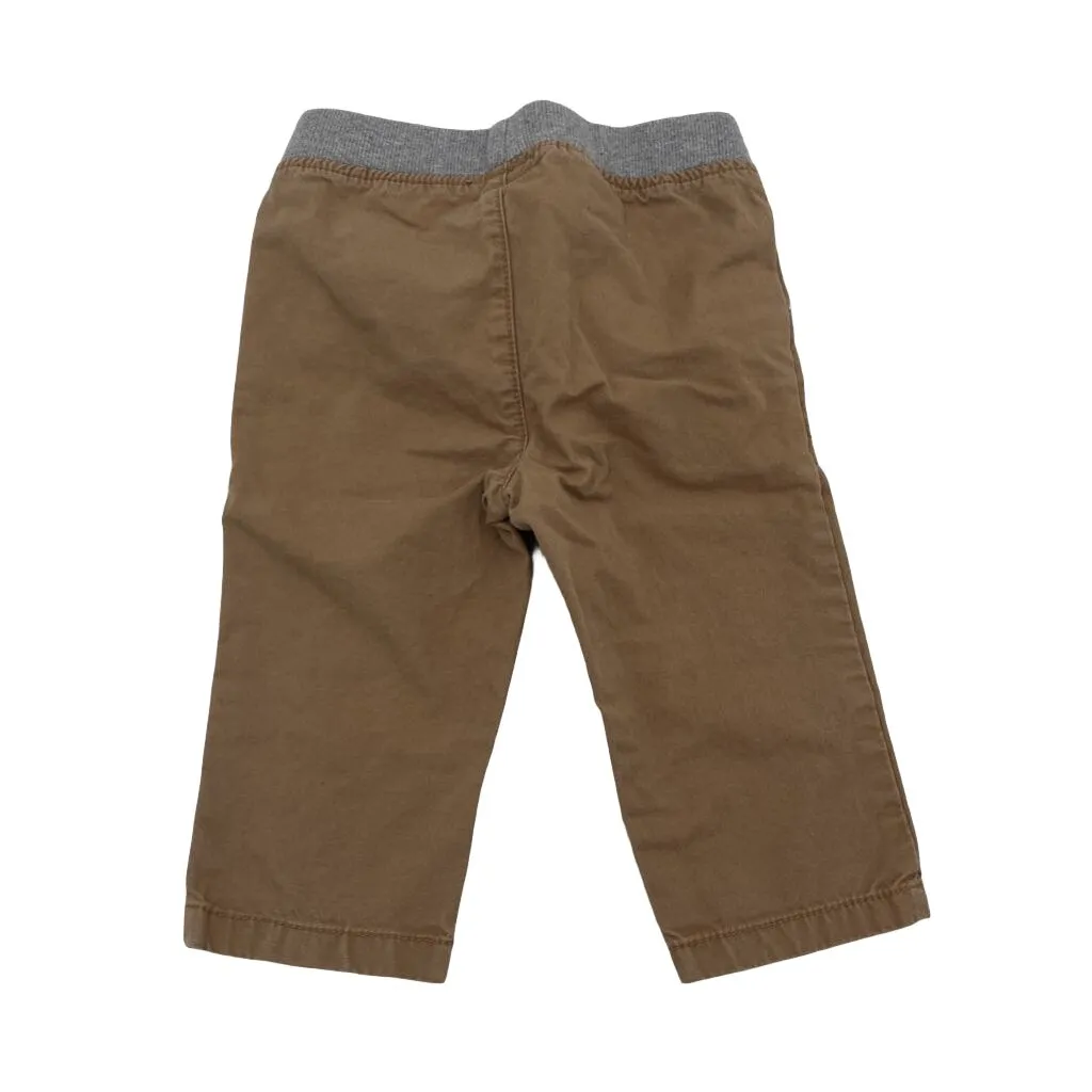 Elastic Waist Khaki Pants