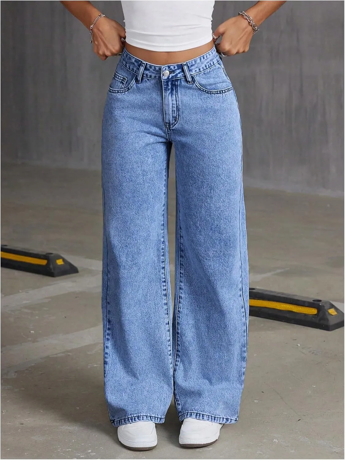 Floerns Women's Bowknot Embroidery Jeans Y2k Straight Leg Boyfriend Denim Pants