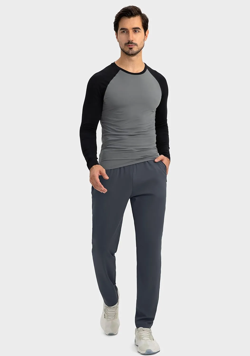 G Gradual Men's Sweatpants with Zipper Pockets Tapered Joggers for Men Athletic Pants for Workout, Jogging, Running