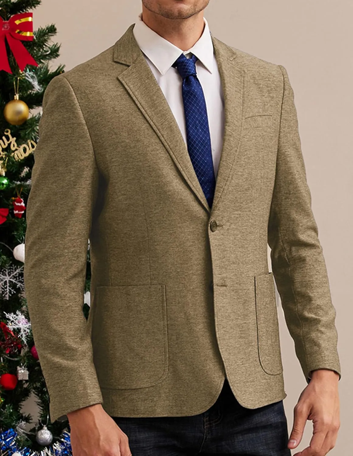 GRACE KARIN Men's Casual Blazer Suit Jackets 2 Button Lightweight Sport Coats