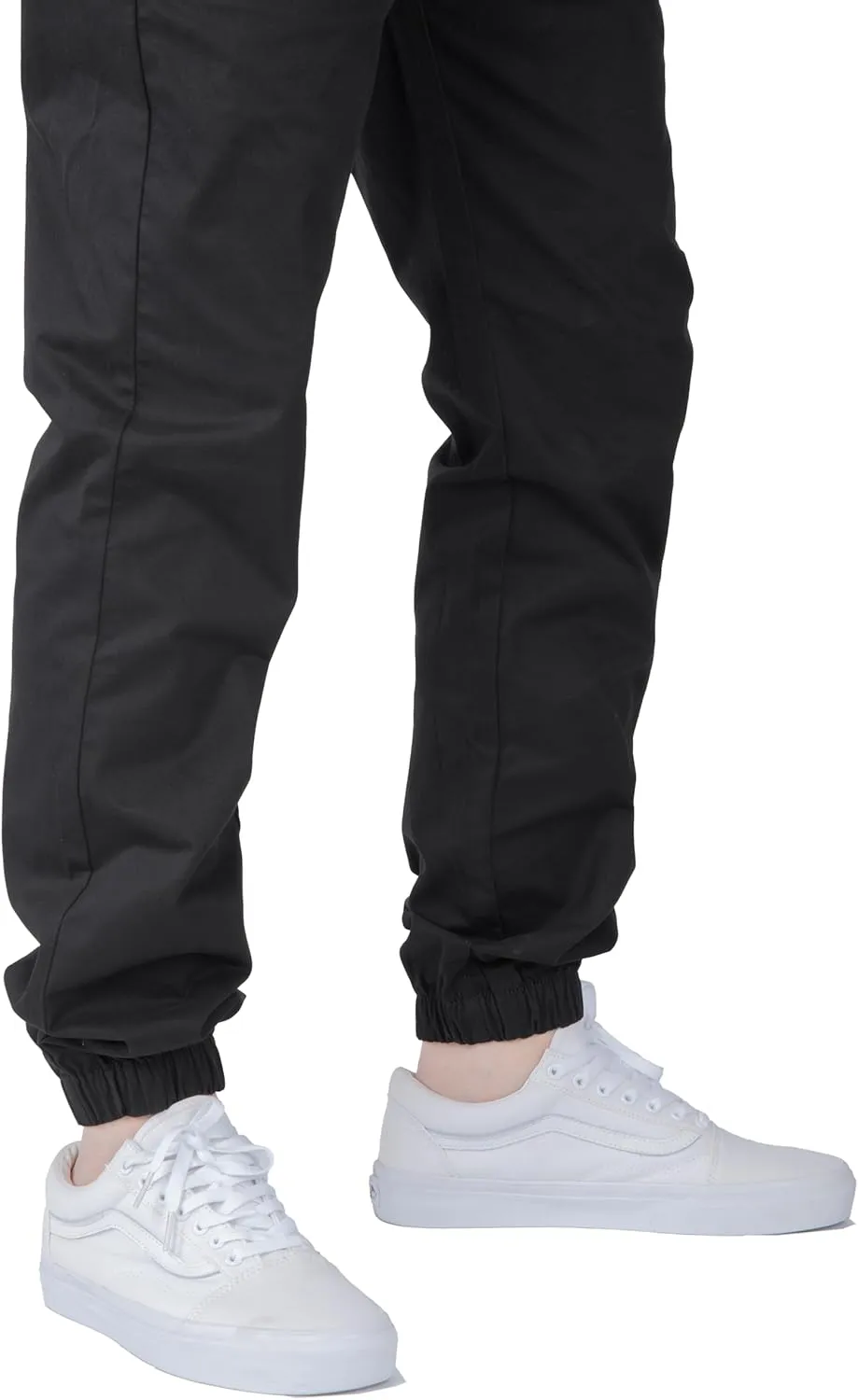 ITALYMORN Khaki Chino Joggers for Men Elastic Ankle and Waist Summer Casual Pants with Pockets