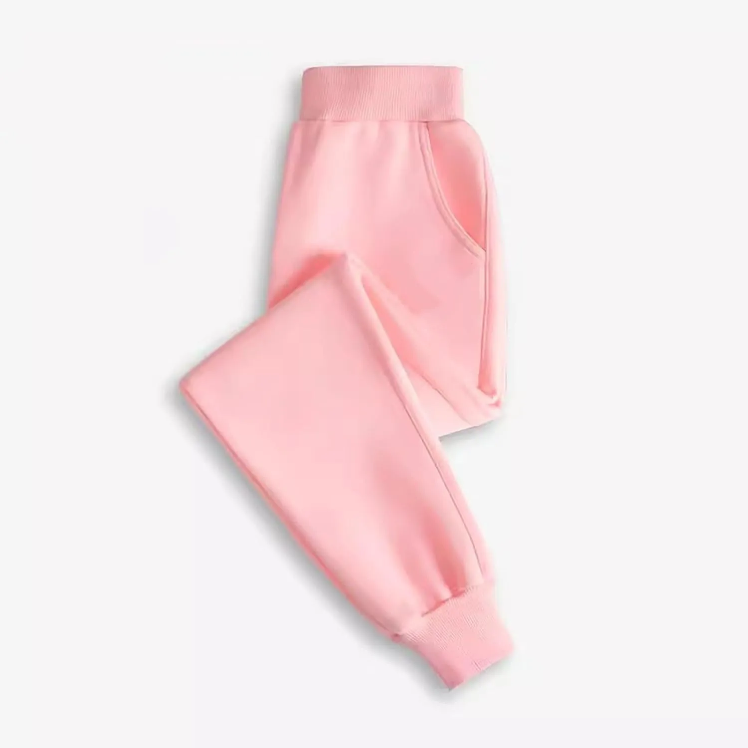 Kids Jogger Sweatpants Solid Cotton Pull on Straight Elastic Waist Sport Pants Toddler Boys Summer Casual Trousers