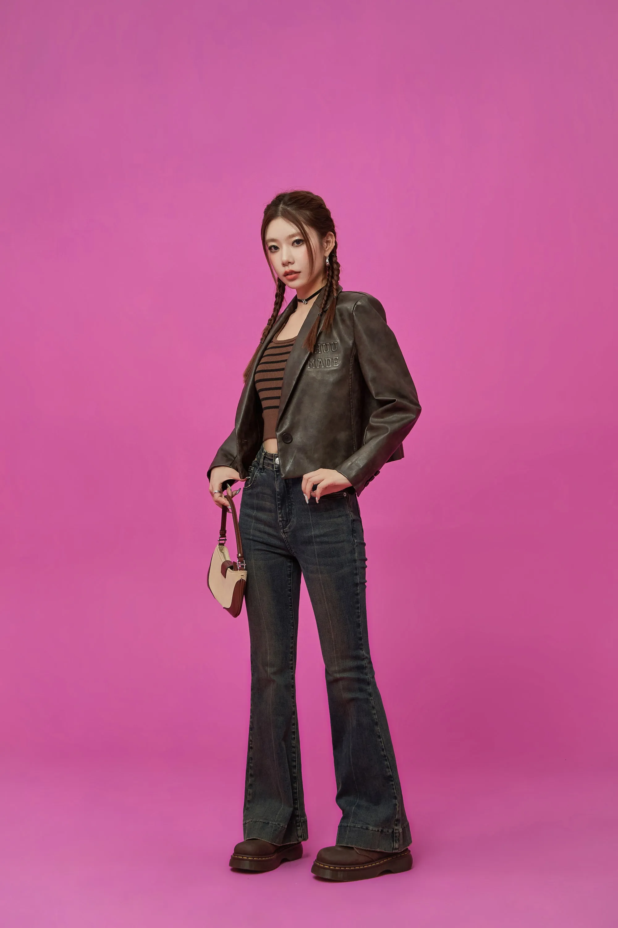 Logo Leather Jacket