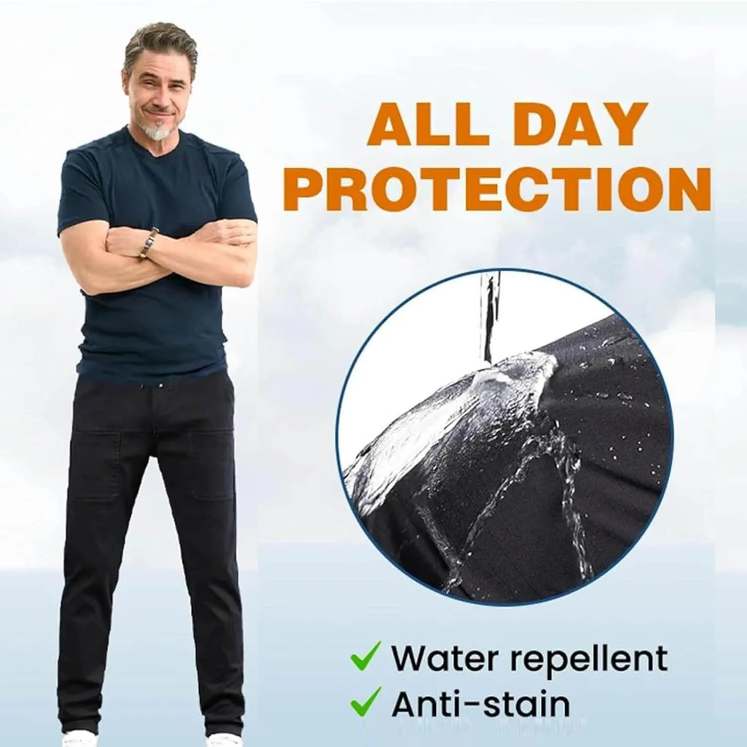 Mencomfy Cargo Pants Multipants - High Stretch Multi Pocket Durable Cargo Pants for Men Comfort Cargo Hiking Pant