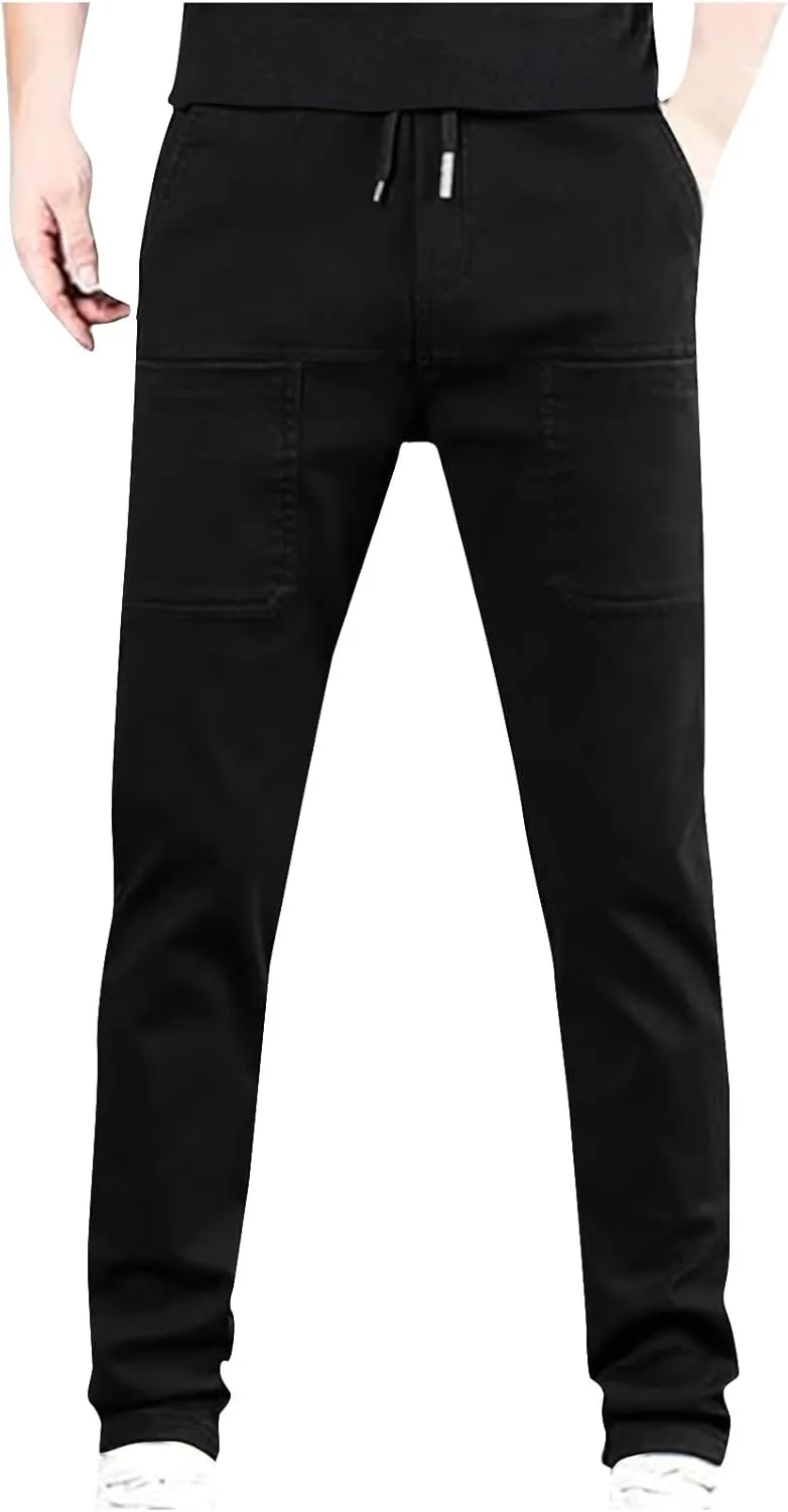 Mencomfy Cargo Pants Multipants - High Stretch Multi Pocket Durable Cargo Pants for Men Comfort Cargo Hiking Pant