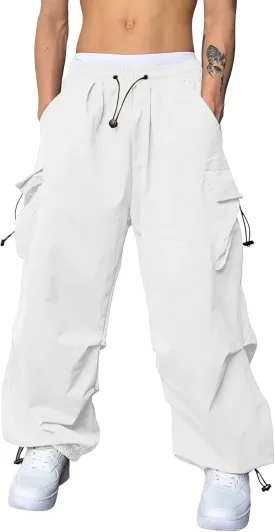 Men's Casual Cargo Sweatpants Waist Drawstring Joggers Hiking Workout Tactical Pants for Men with Pockets