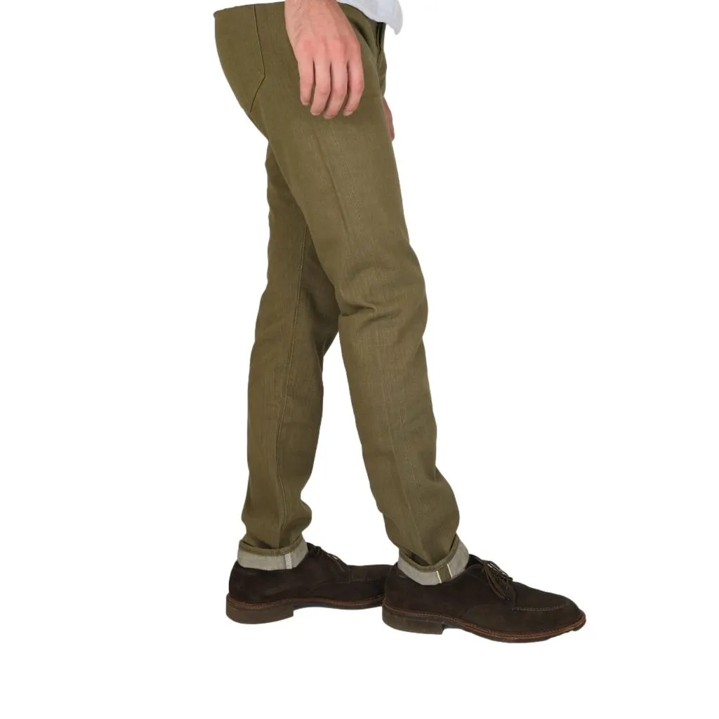 Momotaro 10.5oz. Olive Selvedge Jeans (Slim Tapered)