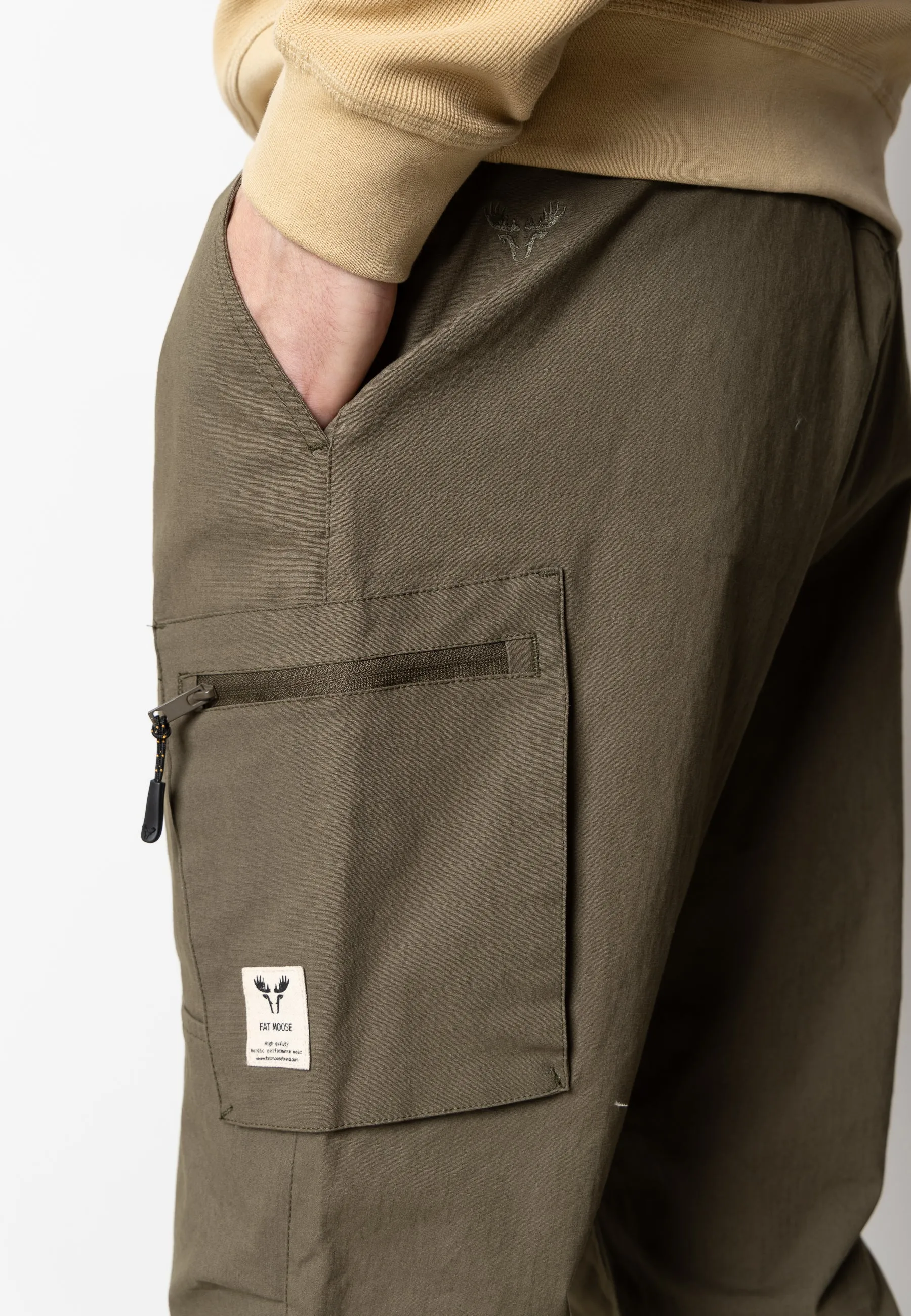 PAVEMENT RIPSTOP CARGO PANTS - Army