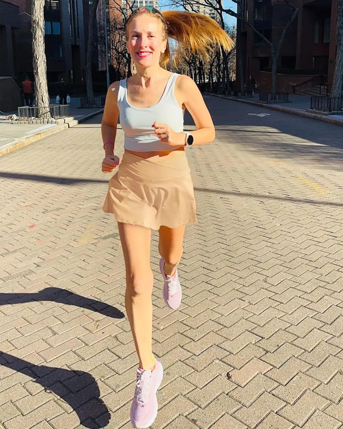 Pleated Tennis Skirt with Pockets Golf Skorts for Woman Athletic Summer Skirts with Shorts Cross Waist