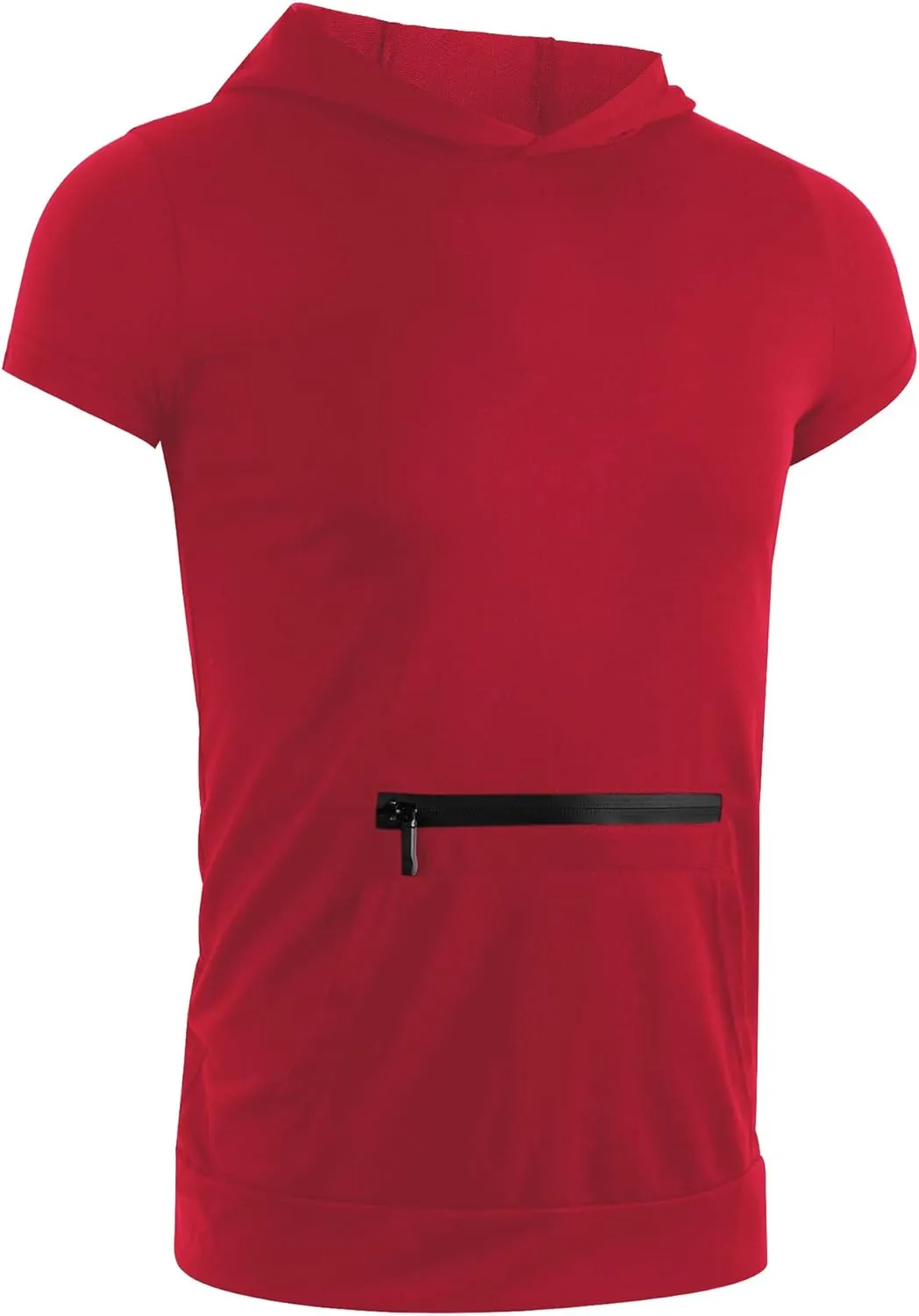 Poriff Mens Workout Tank Tops with Hood Sleeveless Gym t-Shirt Muscles Tees Athletic Pockets