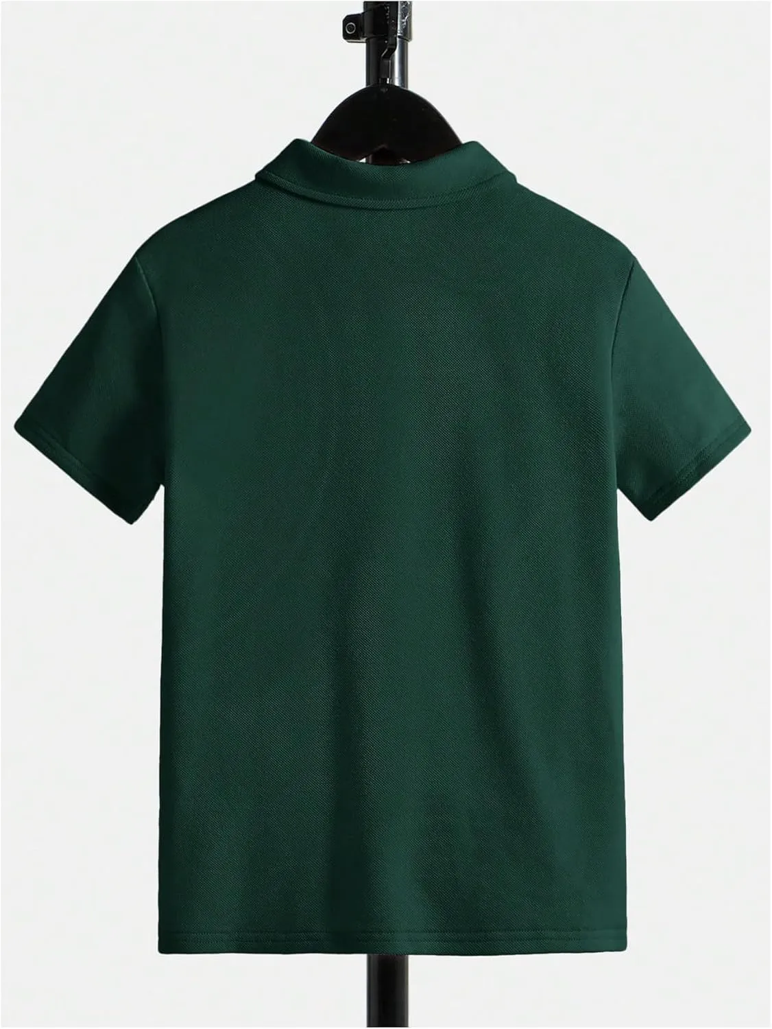 SweatyRocks Boy's Shirts Half Zip Golf Collard Short Sleeve Solid Summer Tops