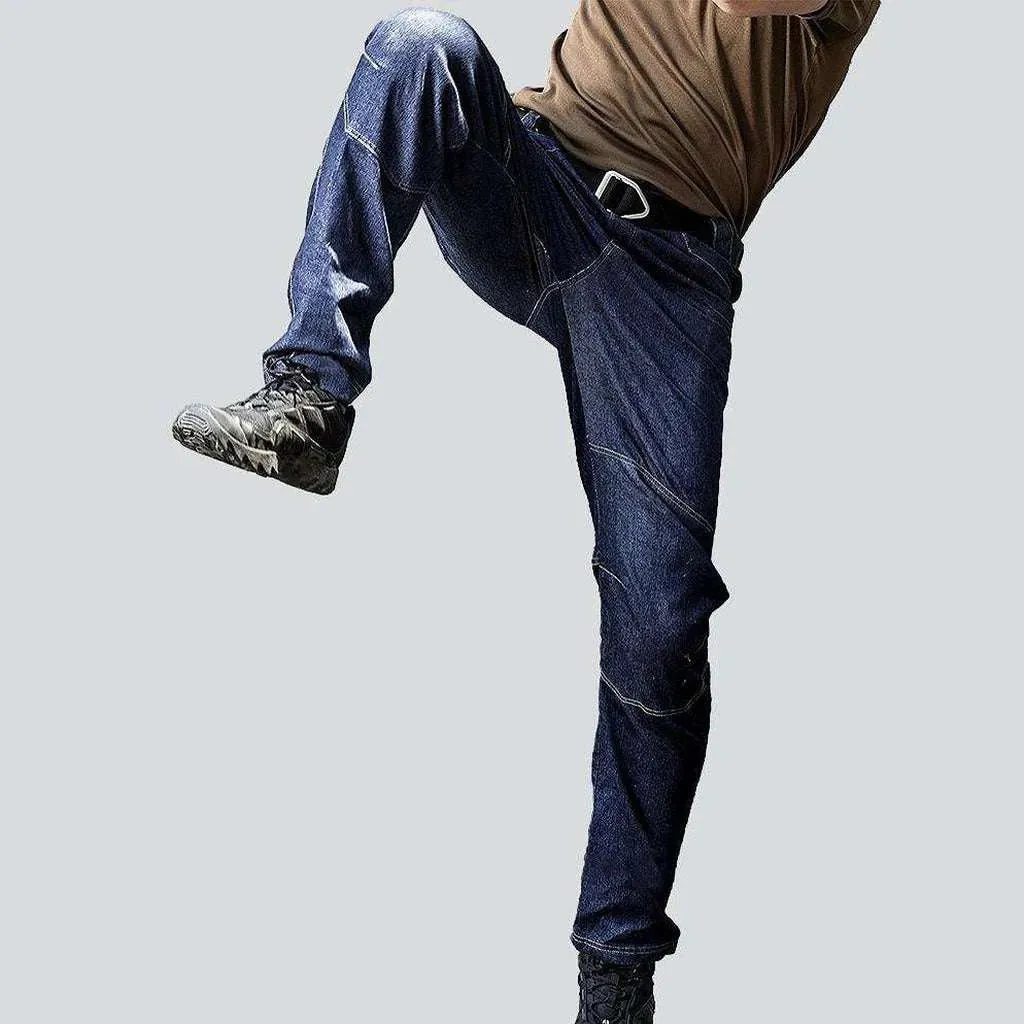 Tactical blue man's jeans