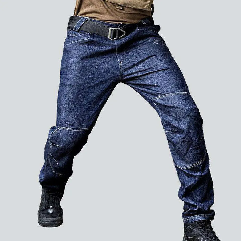 Tactical blue man's jeans