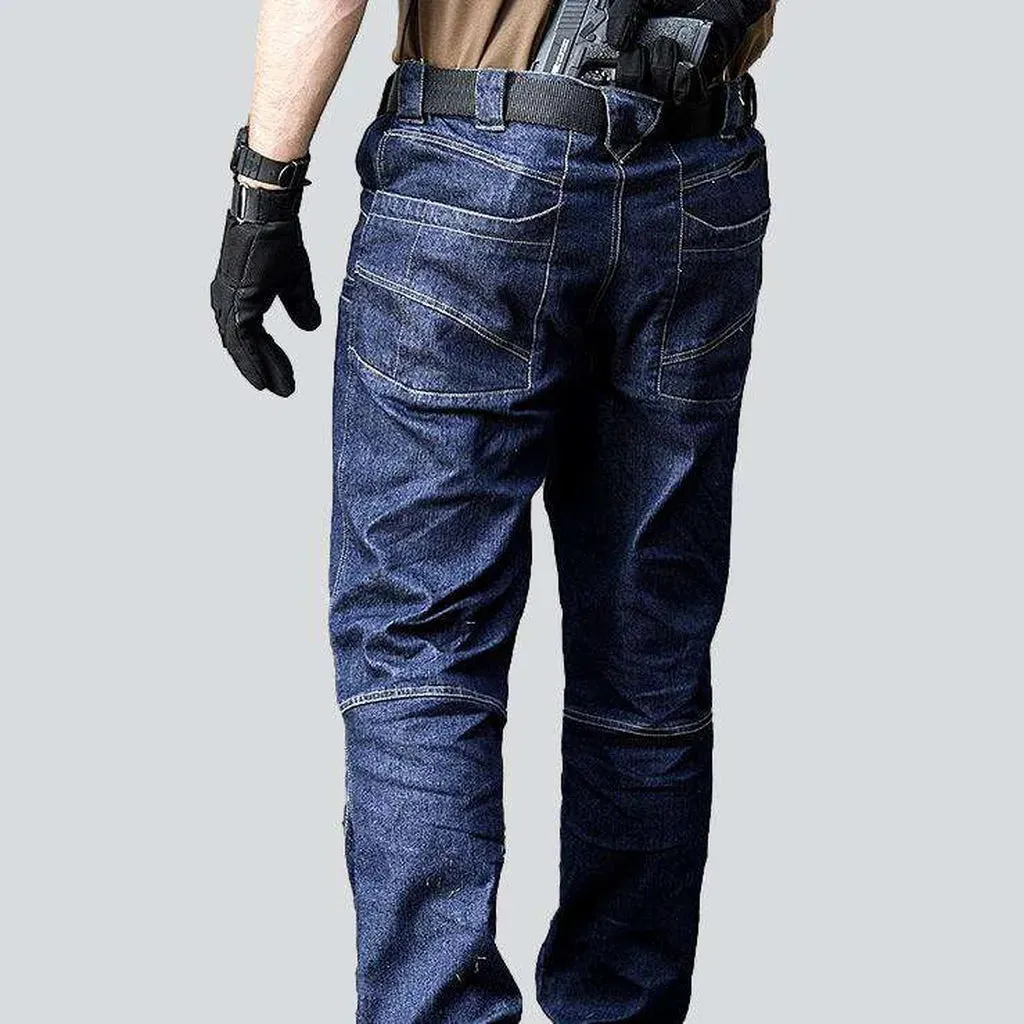 Tactical blue man's jeans