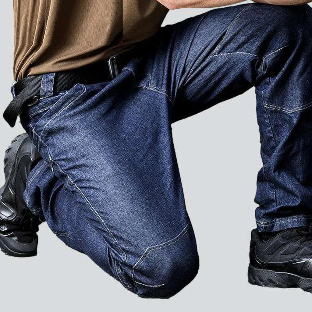 Tactical blue man's jeans